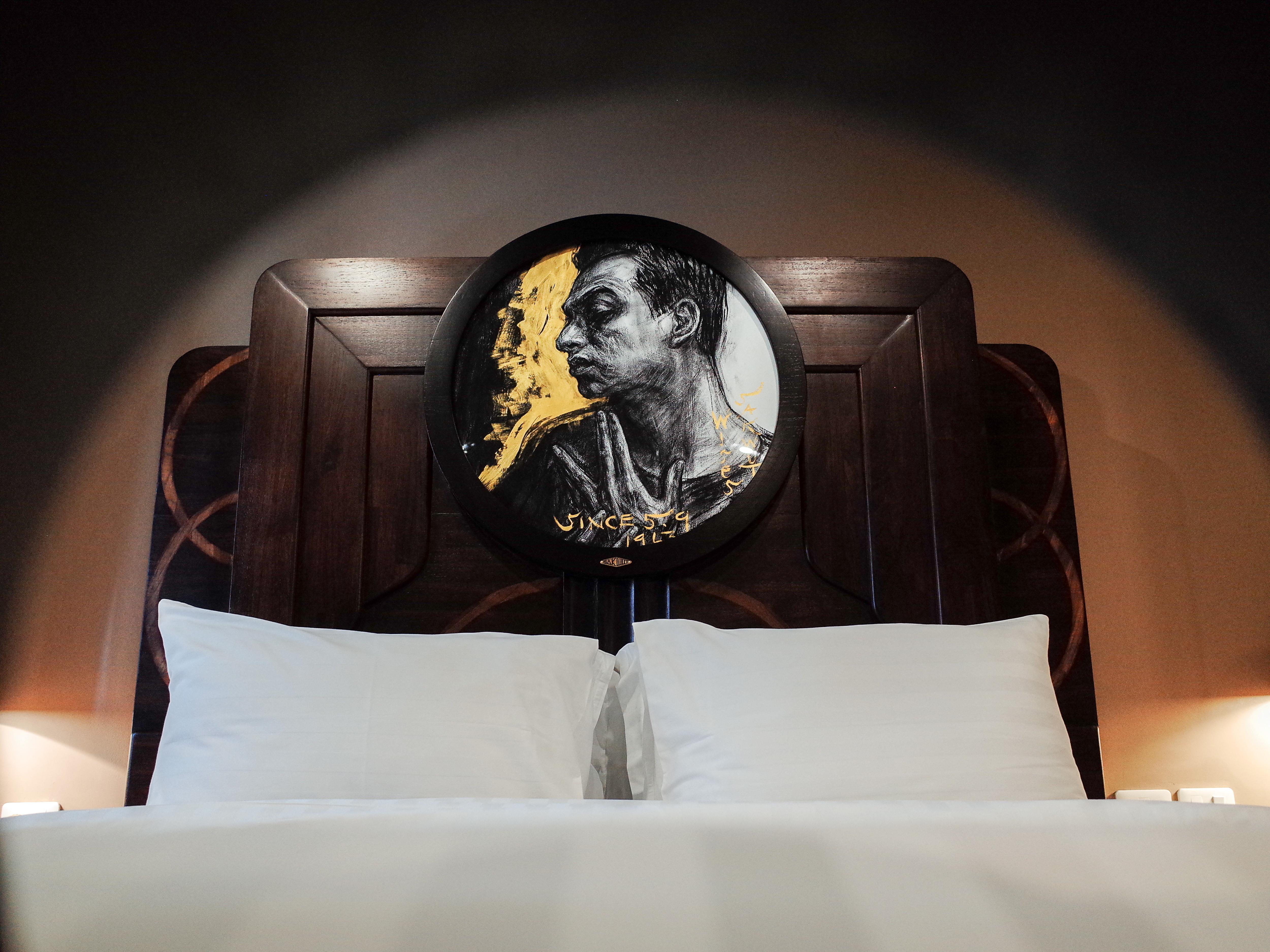 Art Mai Gallery Nimman Hotel Čiang Mai Exteriér fotografie A bed at the hotel
